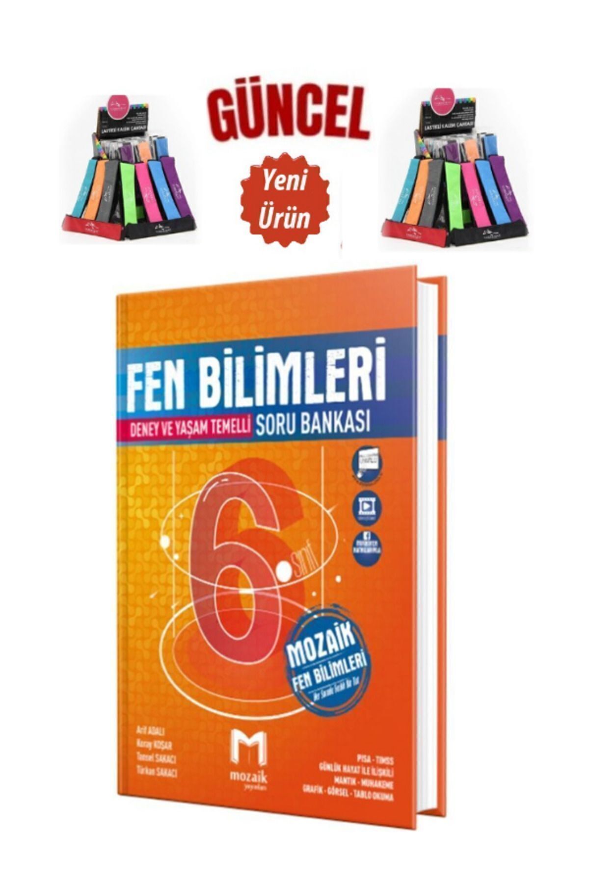 Marsis Yayınları Mozaik 6.Sınıf Çözülebilir Yeni Nesil Fen Bilimleri Soru Bankası+Cambridge Kalemlik