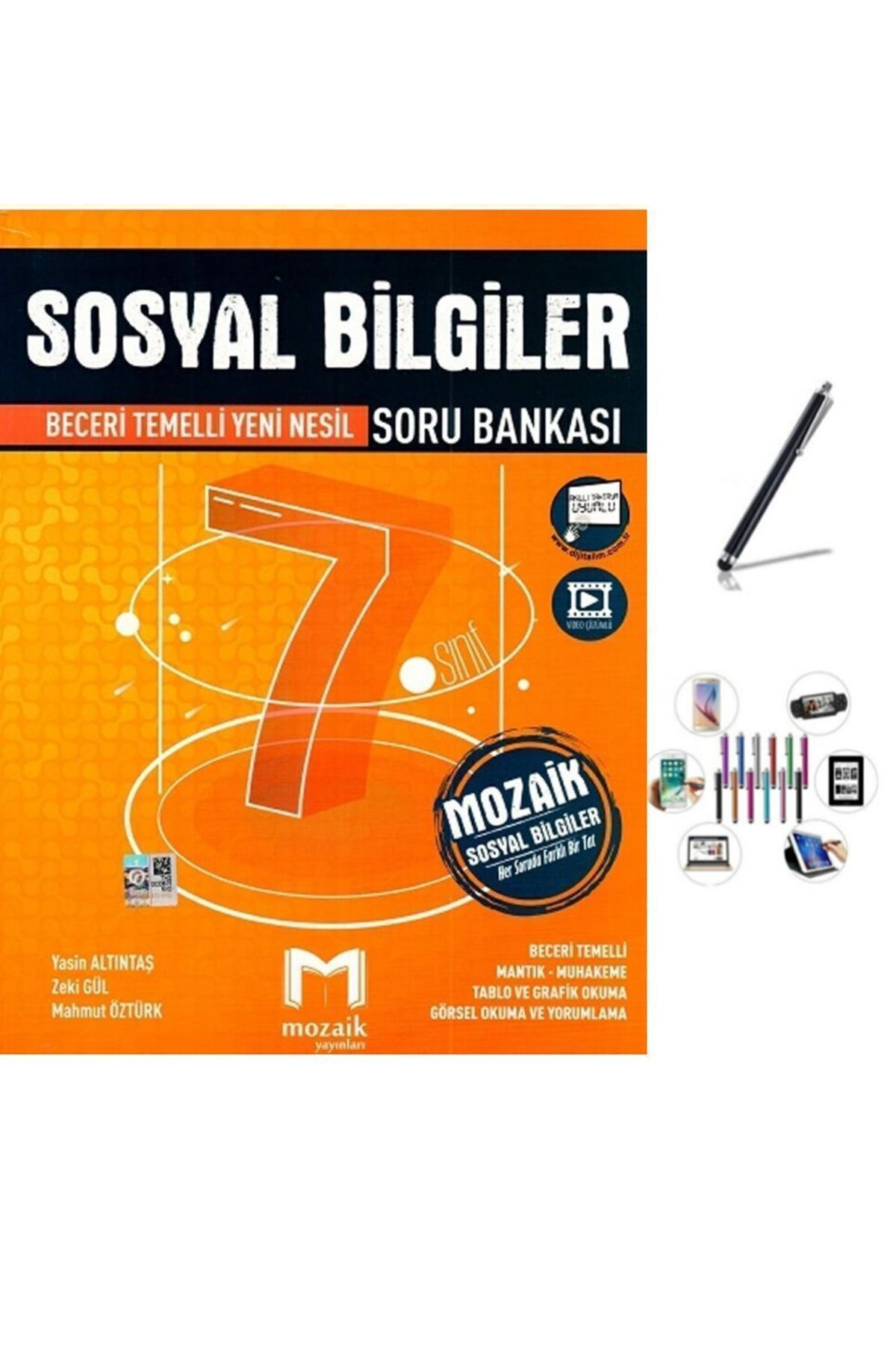 Marsis Yayınları Mozaik 7. Sınıf Sosyal Bilgiler Soru Bankası Mozaik+Dokunmatik Kalem