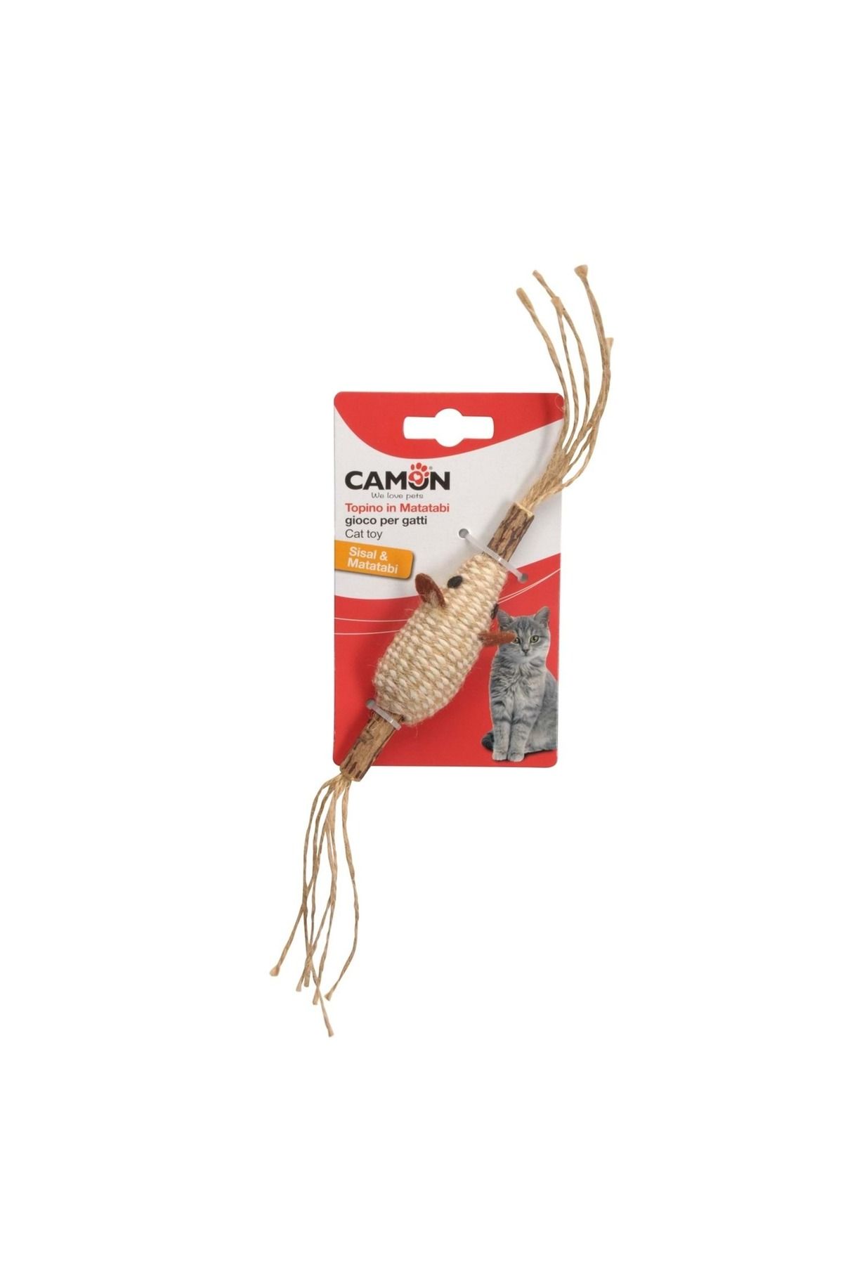 Camon Sisal&Matatabi Fare Kedi Oyuncağı 13cm
