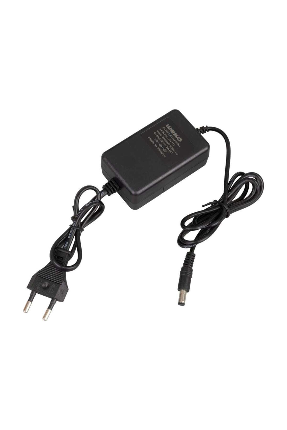 POEBGO FAMİLY'S 12 VOLT - 2 AMPER 5.5*2.1 UÇLU YERLİ ÜRETİM PLASTİK KASA MASAÜSTÜ ADAPTÖR (5162)