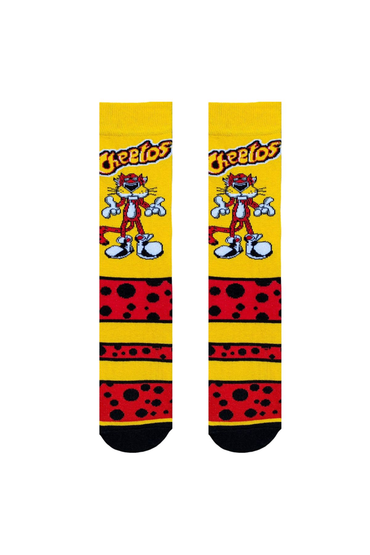 ZEYZEY MONKEY-Set of 5 Chips Themed Mixed Patterned Socks in a Special Box 5