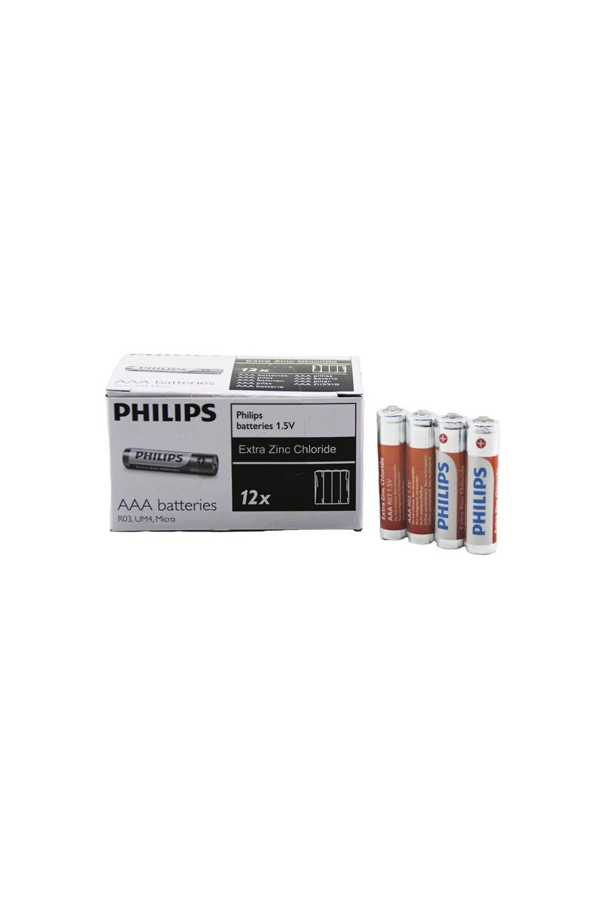 POEBGO FAMİLY'S PHILIPS İNCE - AAA - 1.5V PİL 48PCS (5162)