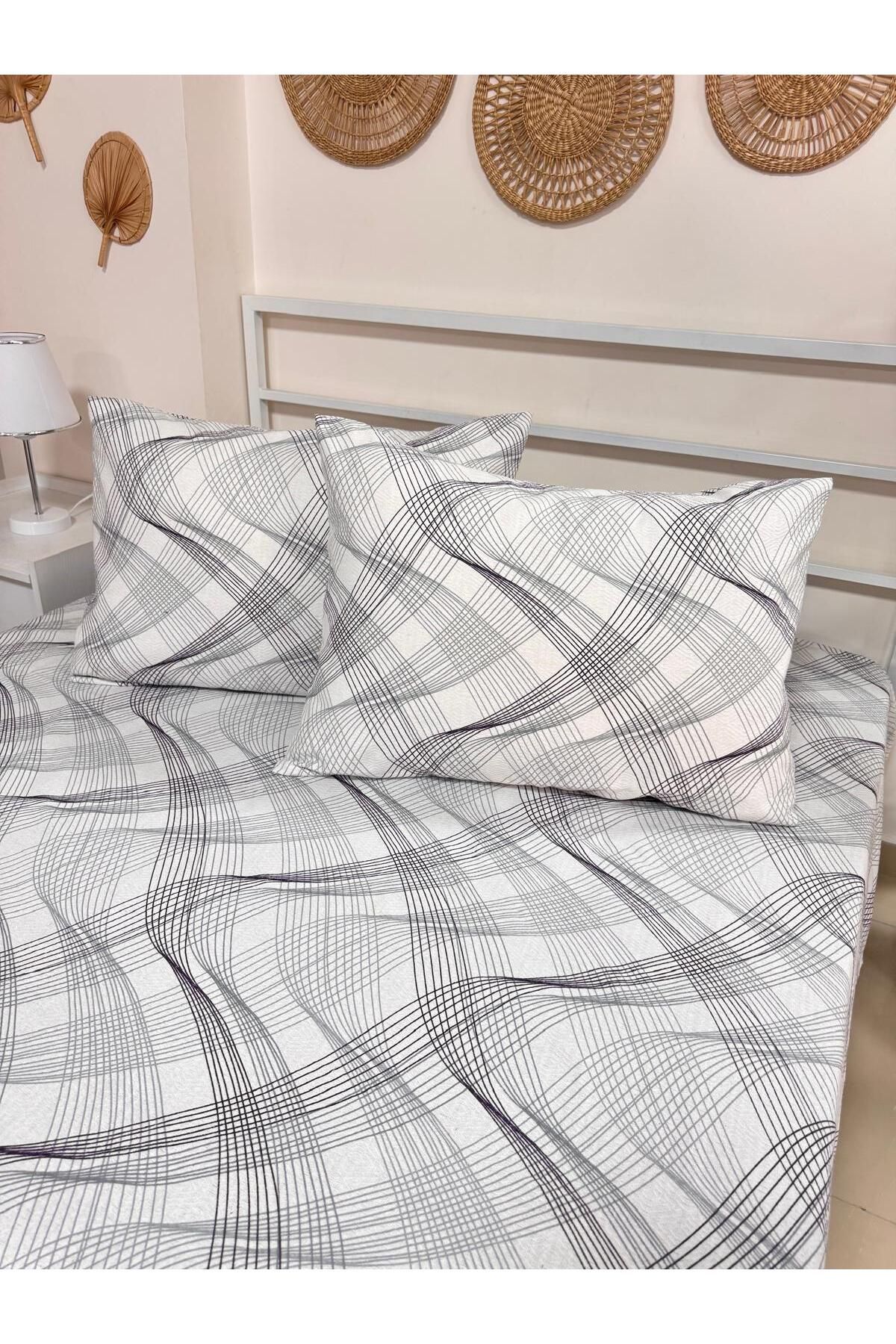 SAHRAN HOME PAMUKLU ÇİFT KİŞİLİK PİKE VE 2 ADET YASTIK KILIFI