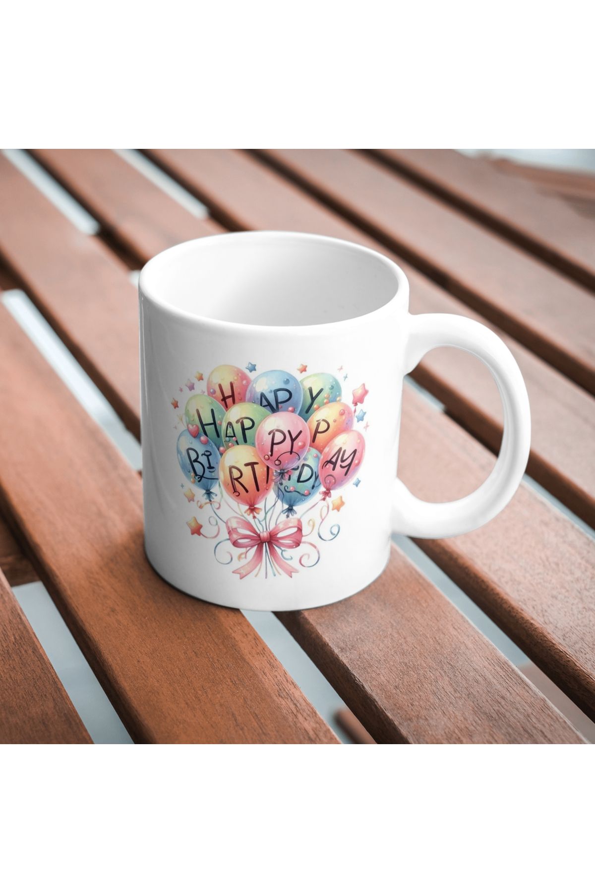 freyja design happy birthday doğum günü baskılı kupa bardak