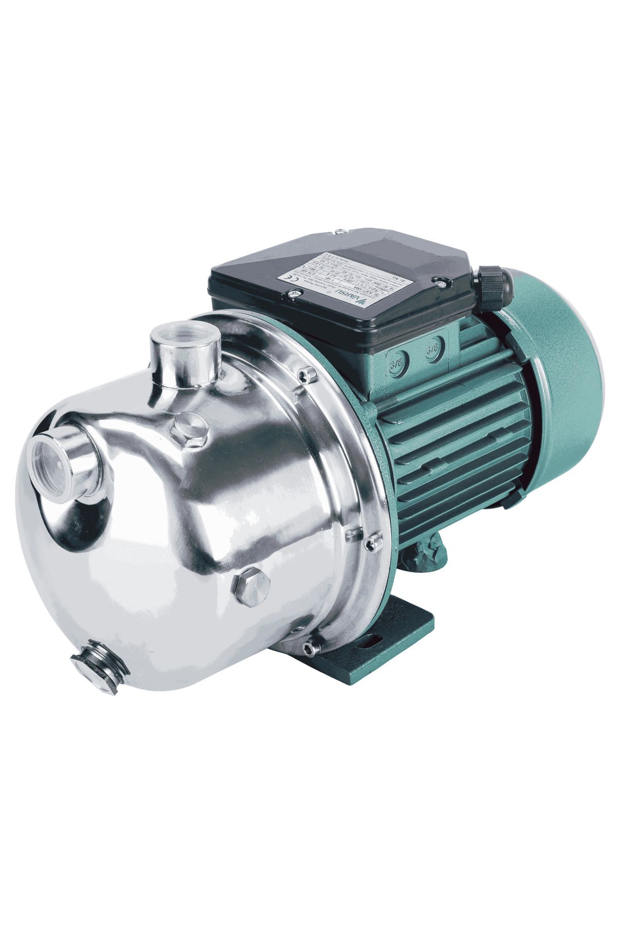 ALAVAN Varan SJET 100C Paslanmaz JET (Kendiden Emişli) Pompa 1 HP/ 0.75 kW, Monofaze 220 V, 42 Mss, 2 m3/h