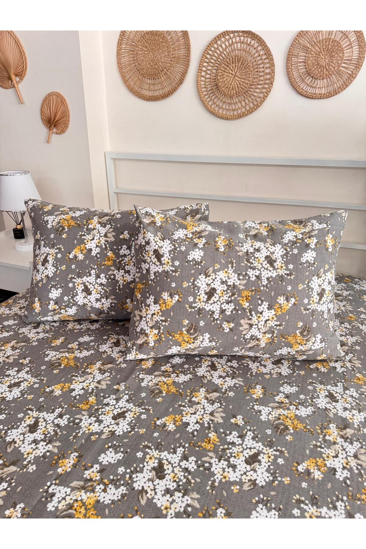 SAHRAN HOME PAMUKLU ÇİFT KİŞİLİK PİKE VE 2 ADET YASTIK KILIFI