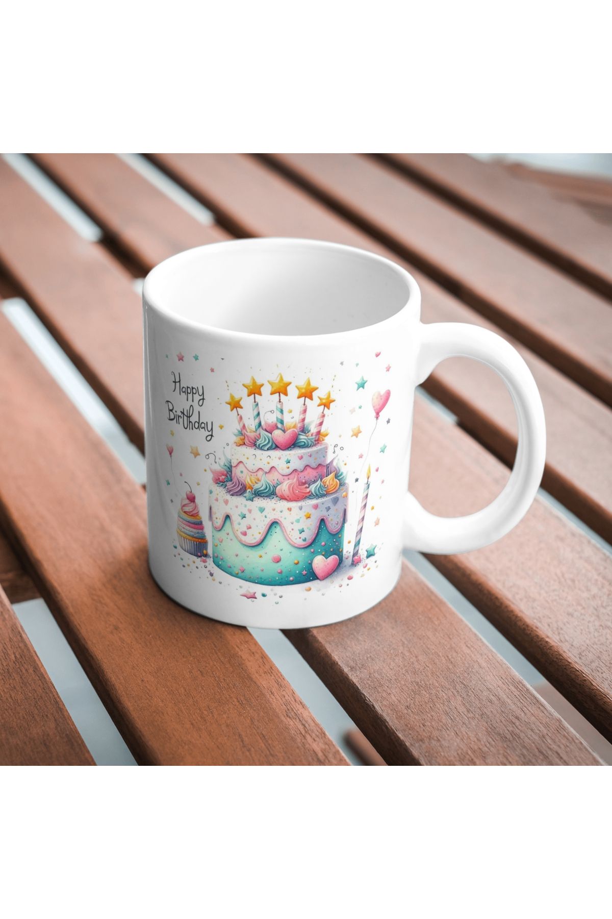 freyja design happy birthday temalı kupa bardak