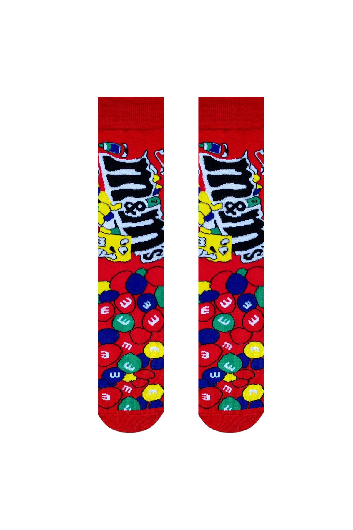 ZEYZEY MONKEY-Set of 5 Chips Themed Mixed Patterned Socks in a Special Box 4