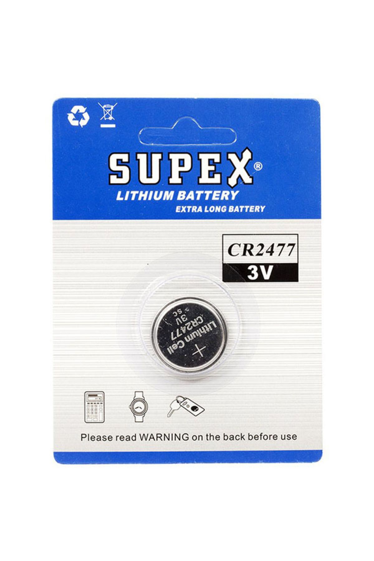 POEBGO FAMİLY'S SUPEX CR2477 3V LİTYUM PİL TEKLİ (5162)