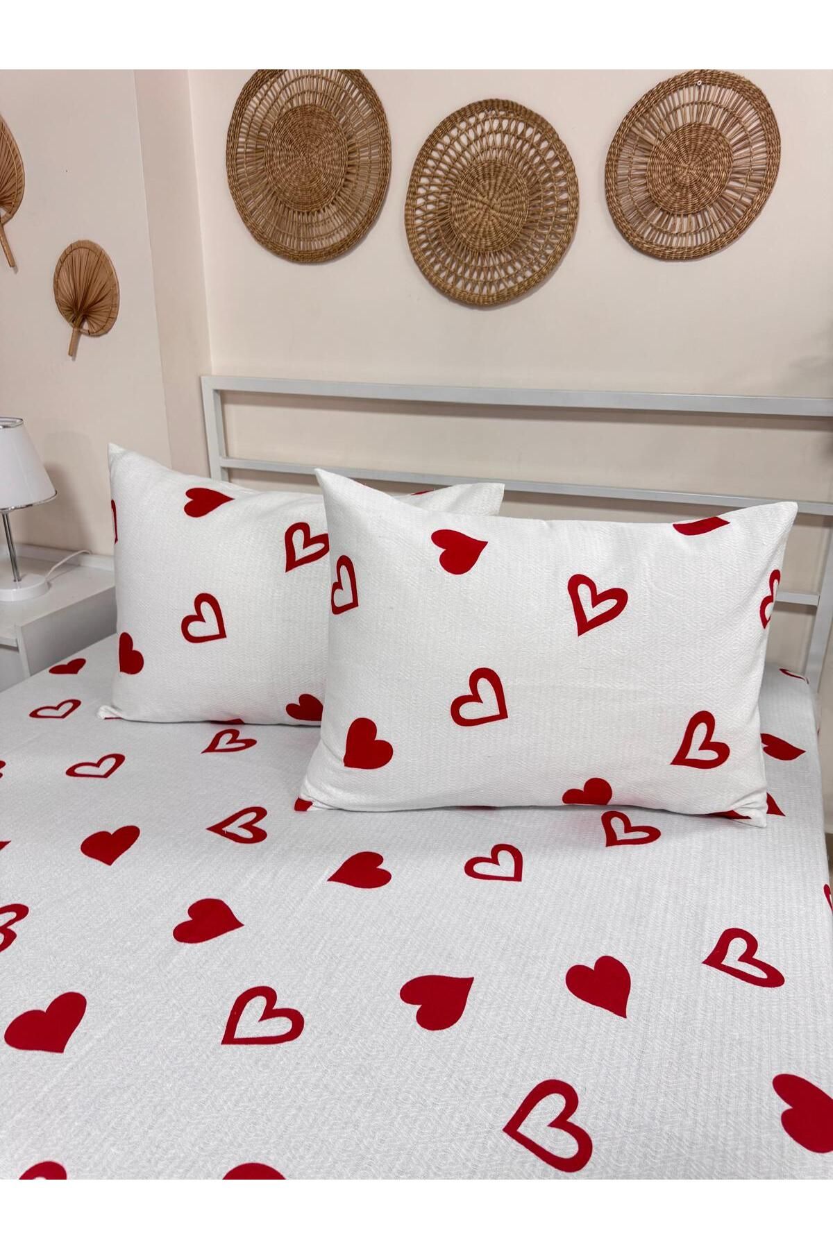 SAHRAN HOME PAMUKLU ÇİFT KİŞİLİK PİKE VE 2 ADET YASTIK KILIFI