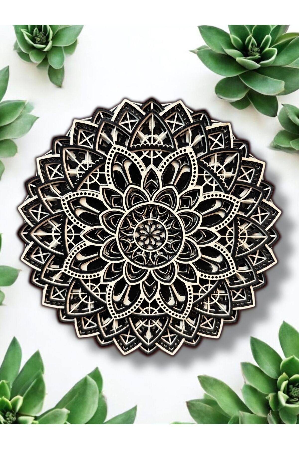 Afra Sanat Dekor Mandala Duvar Dekoru 6 Katmanlı