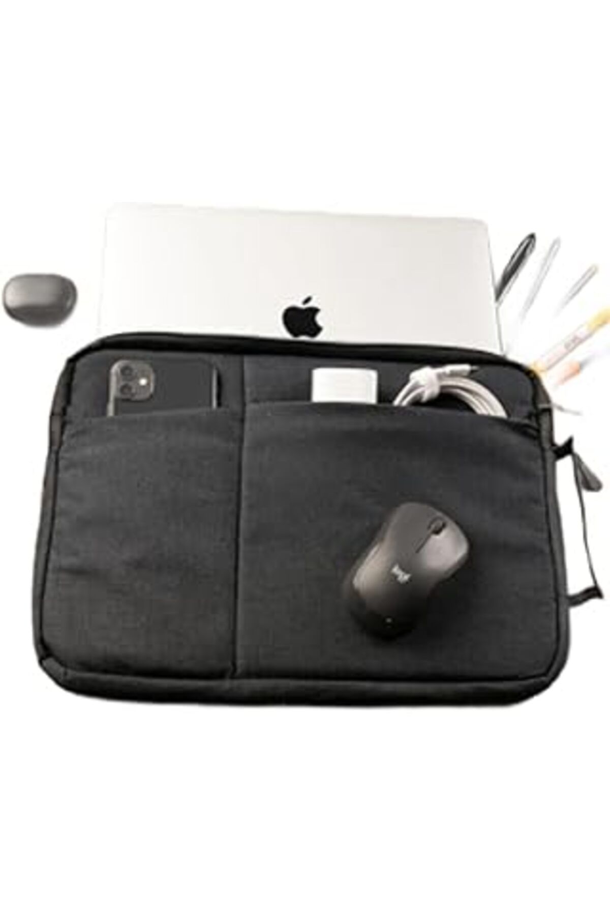 Mu Art Ahşap Polina Jonesuu Macbook Air Pro 13 13.3 14 İnç Darbeye Karşı Korumalı Su Geçirmez Kılıf Füme