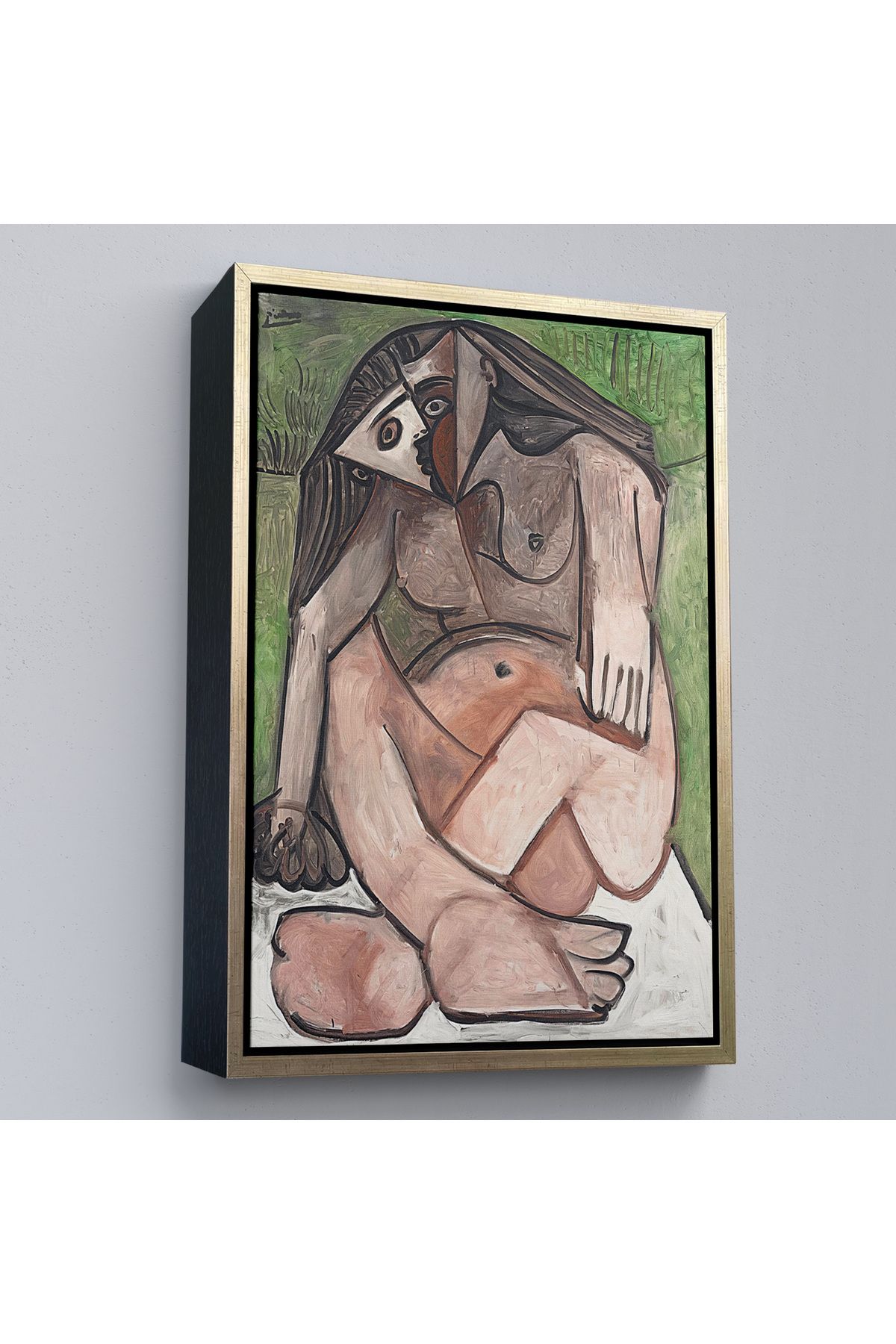 Yarımada Bahçe YB Çerçeveli Pablo Picasso - Nu Accroupi Tablo-7363