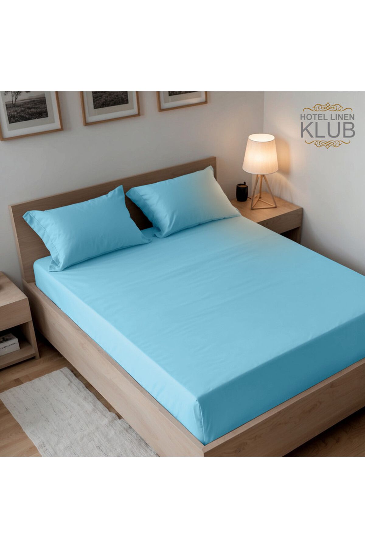 Hotel Linen Klub-3-Piece Microfiber Super King (200x200cm) Plain Fitted Sheet Set 3