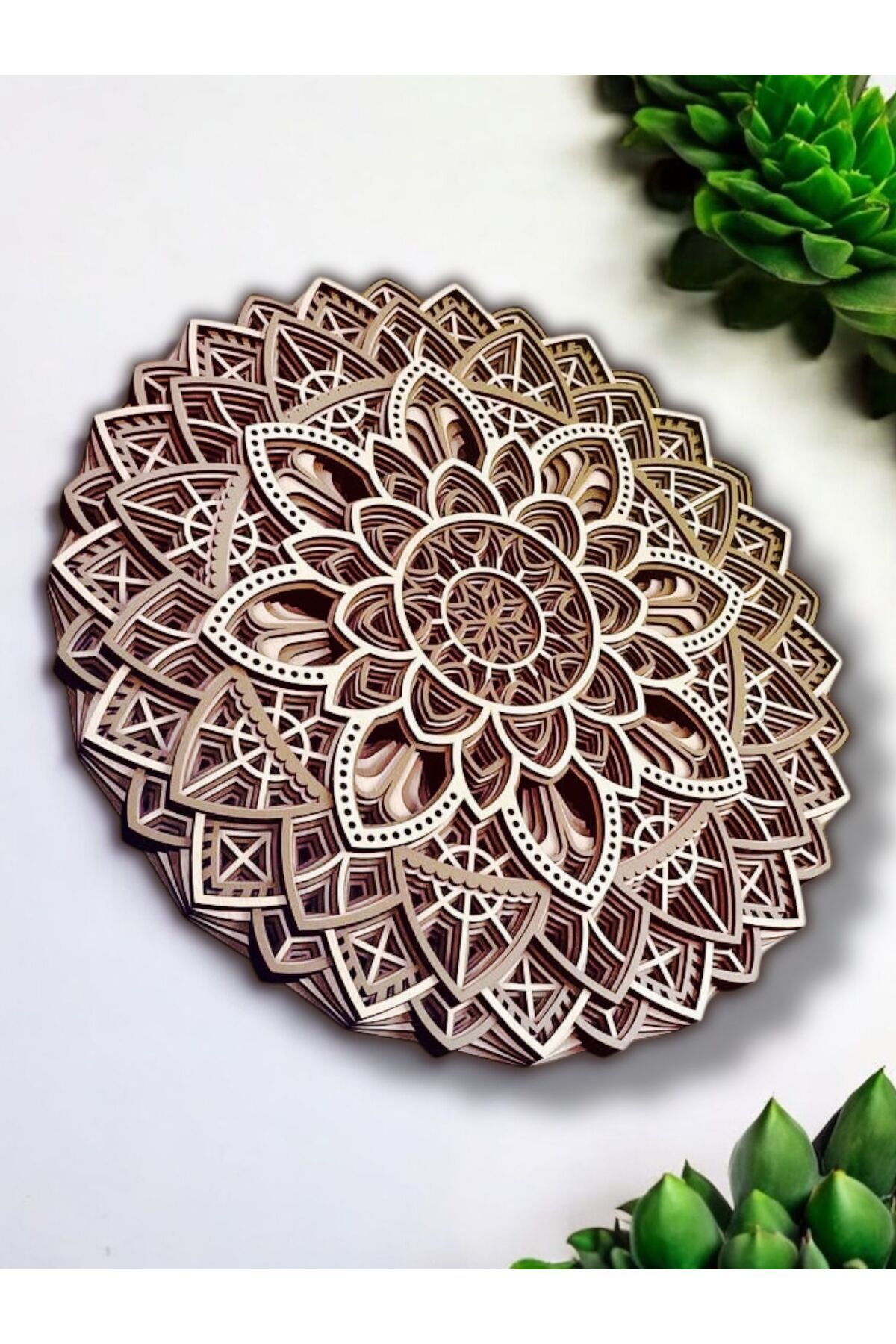 Afra Sanat Dekor Mandala Duvar Dekoru 6 Katmanlı