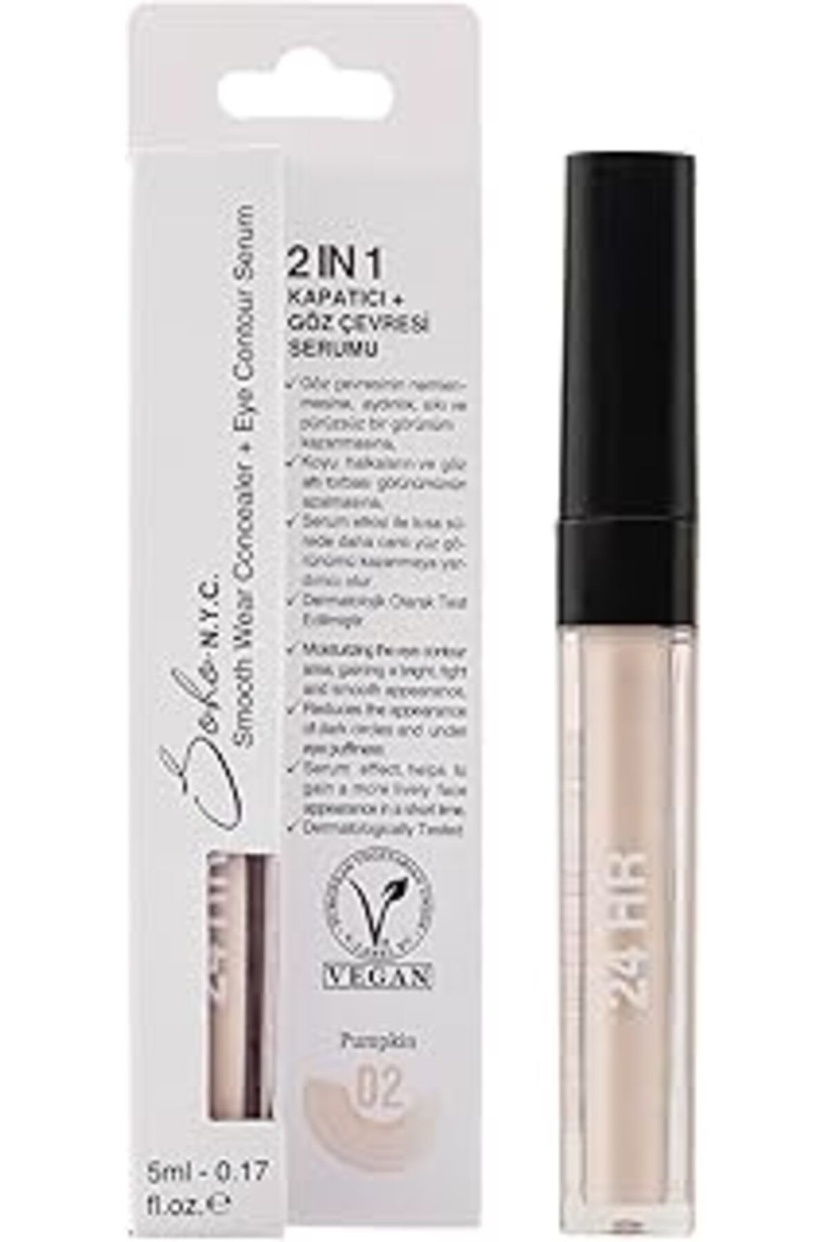 jupiter global bazaar Soho N.Y.C. Göz Altı Morluk Ve Torba İçin Serum Ve Kapatıcı 5 Ml- No:2 Pumpkin