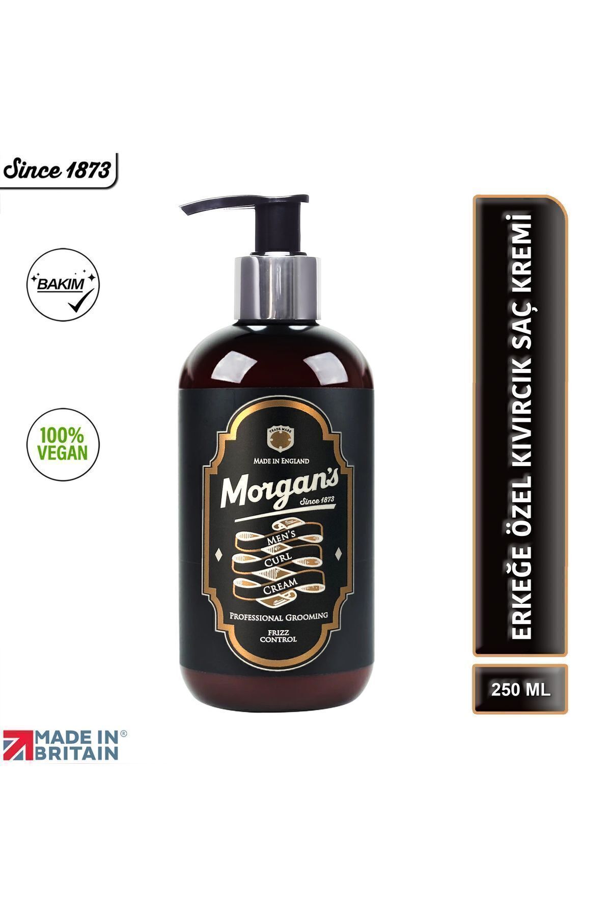 Men's Curl Cream - Dalgalı ve Kıvırcık Saçları Belirginleştirici Şekillendirici Saç Kremi 250 ml — mrg78989898 — تصویر 4 از 4