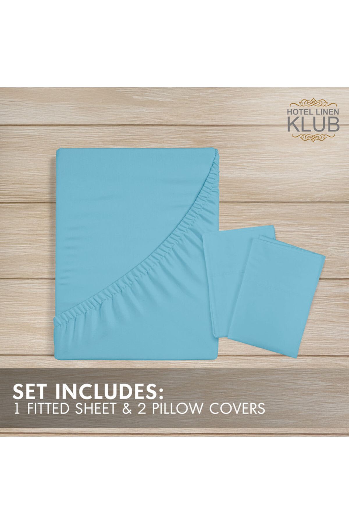 Hotel Linen Klub-3-Piece Microfiber Super King (200x200cm) Plain Fitted Sheet Set 7