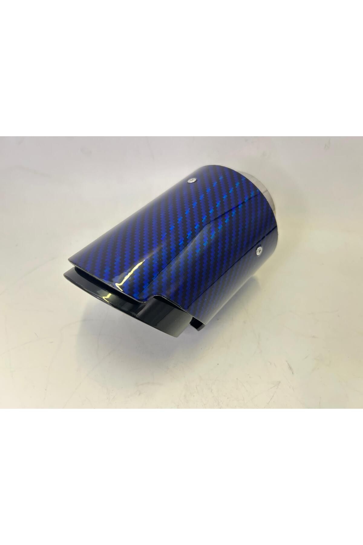 Monlion MONLİON MAVİ KARBON EGZOZ UCU GİRİŞ ÇAPI60mm,ÇIKIŞ ÇAPI 89mm TEKLİ