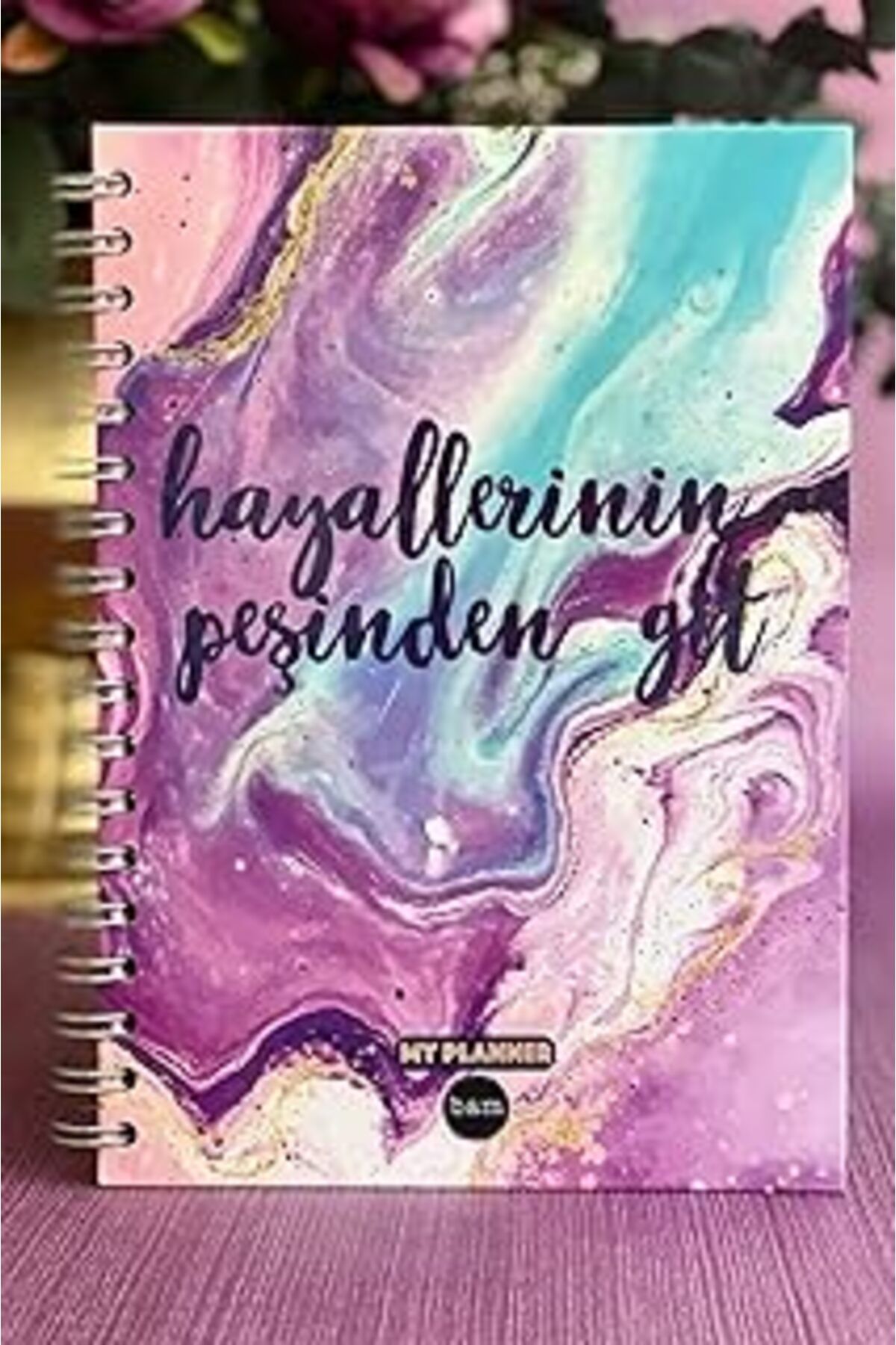 Mu Art Hayallerinin Peşinden Git Tasarımlı Konuşan Ajanda Planlama Defteri Defter