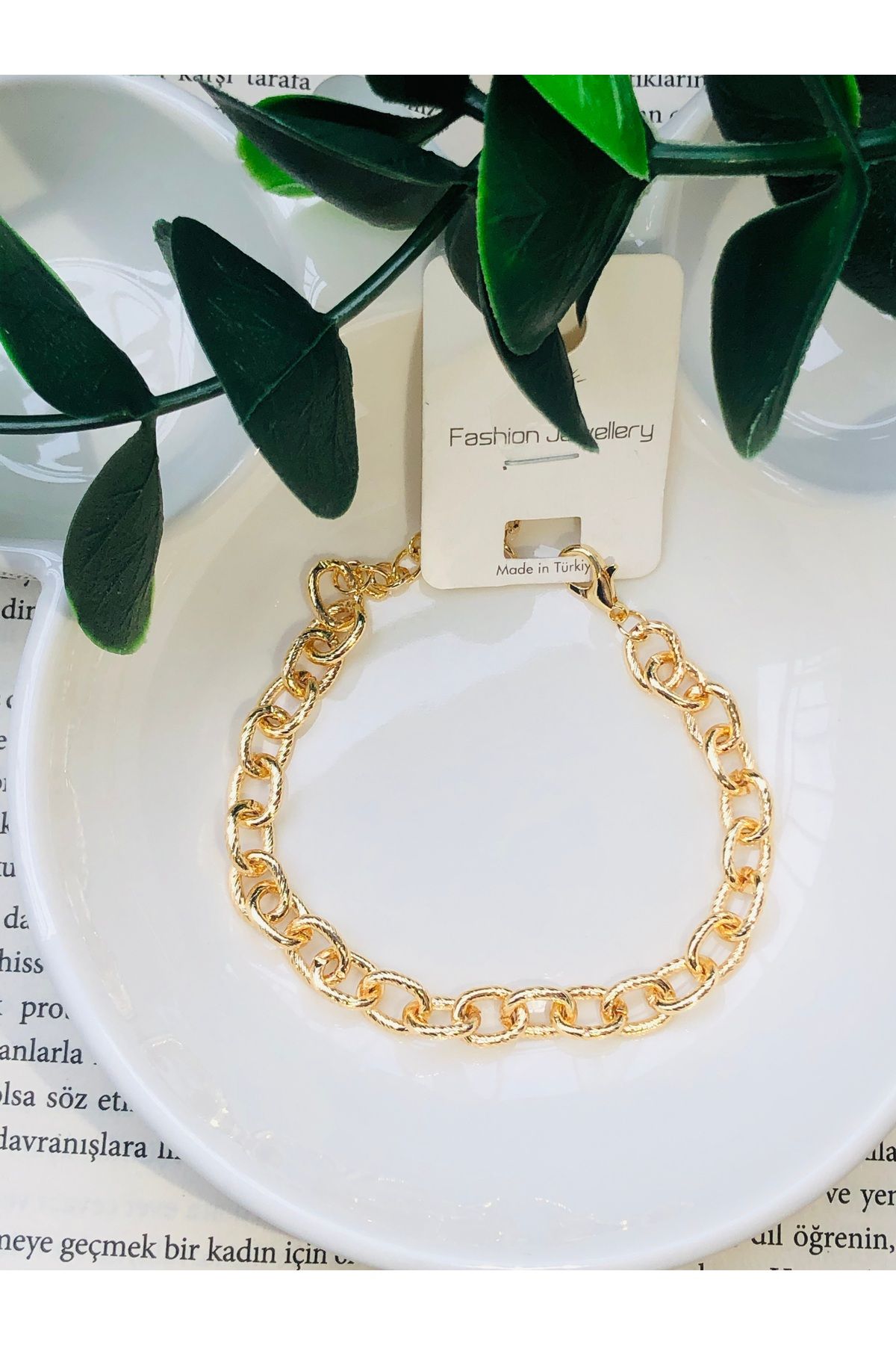 Butik Zincir model gold bileklik