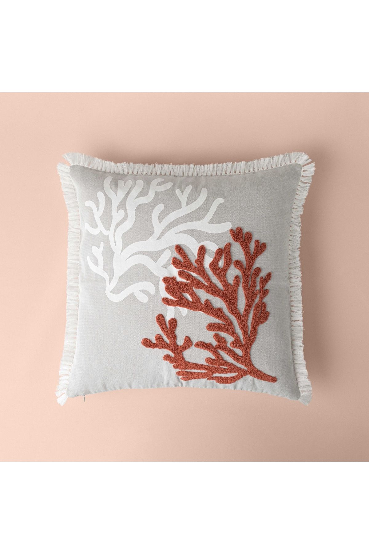Linens Coral Kırlent Kılıfı 45x45 cm