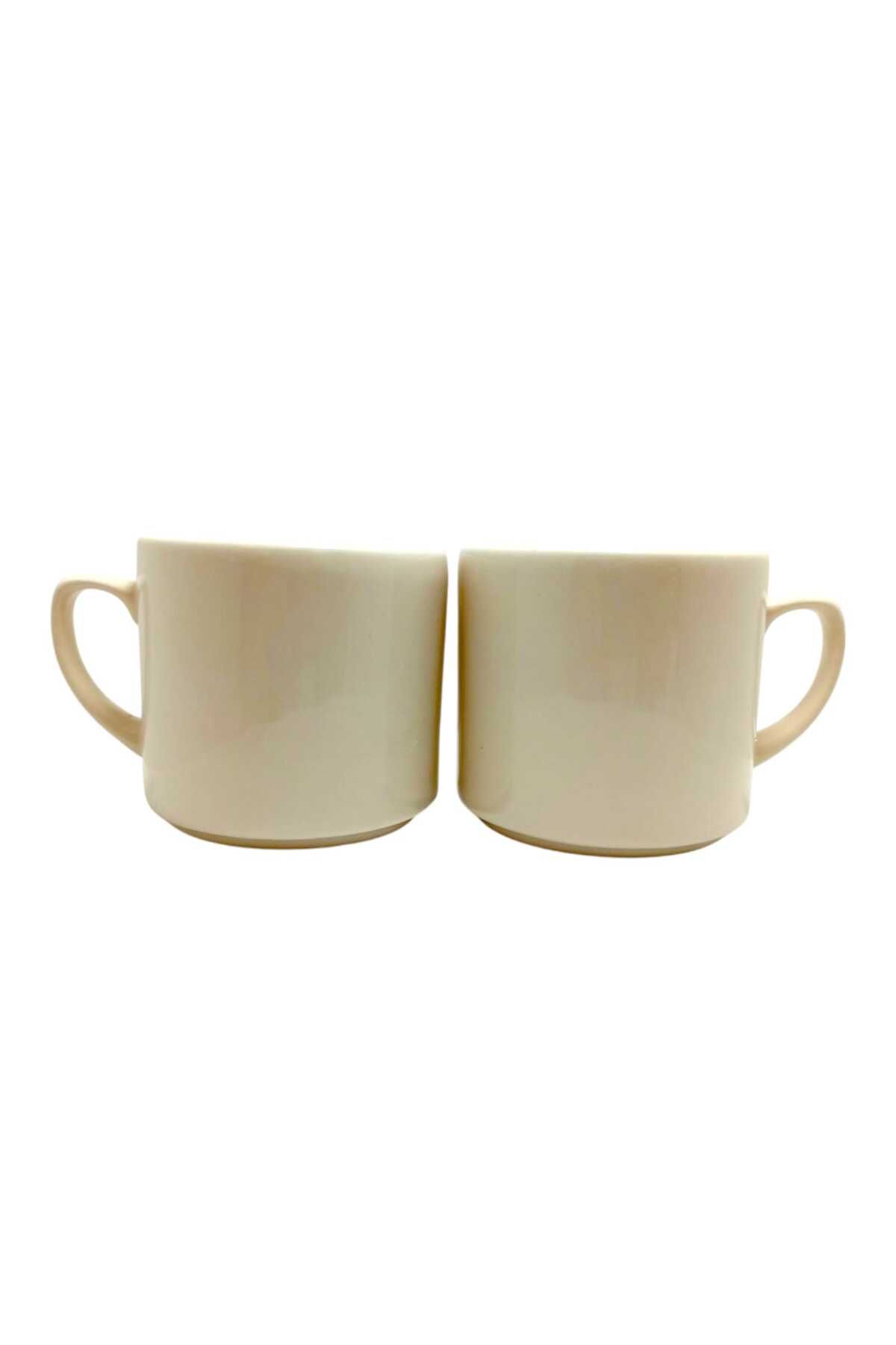 Kızıltüy Shop Beyaz Klassik Ve Şık 6Lı Kupa Takımı