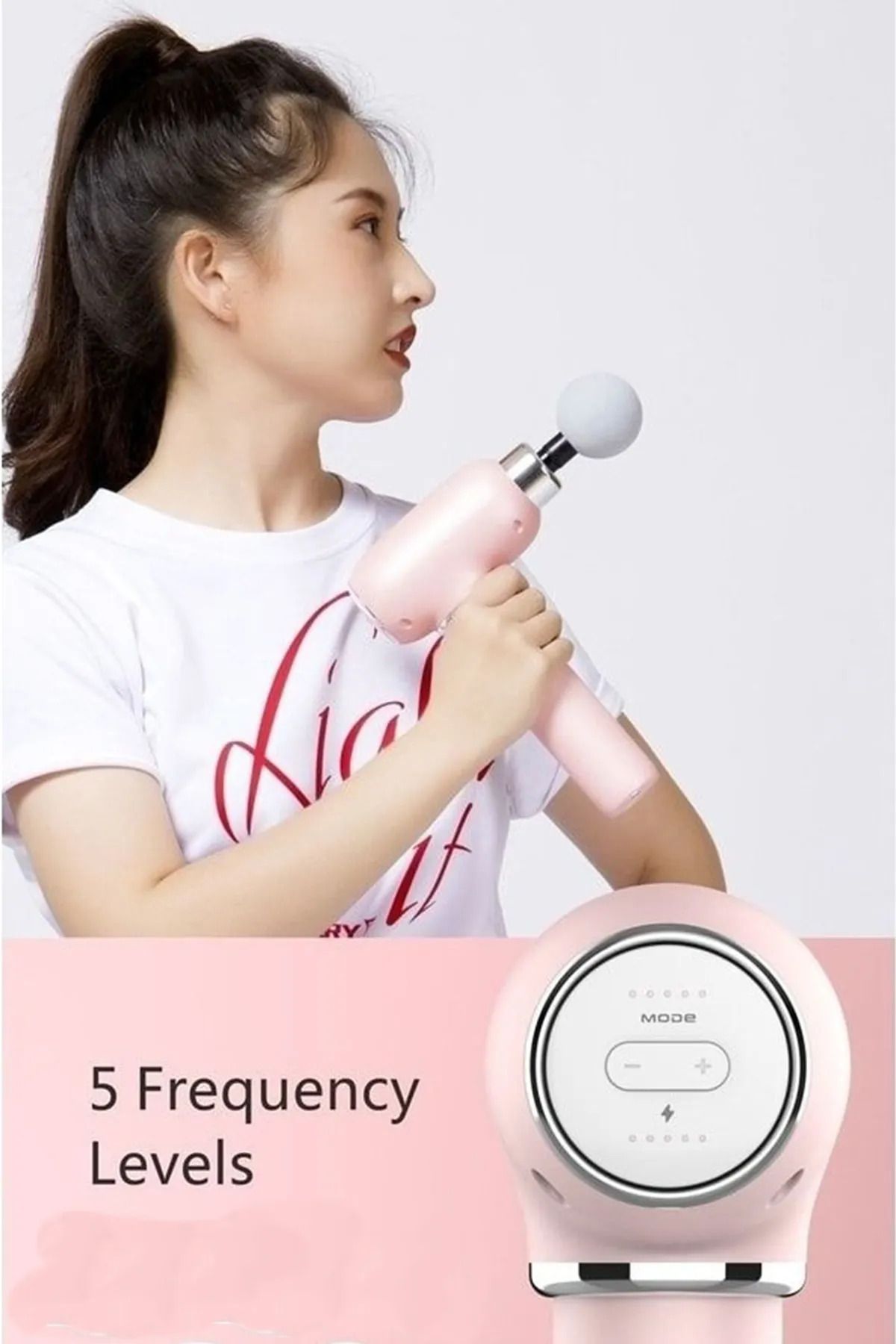 Pluzz Massage Gun Profesyonel Masaj Tabancası Sporcu Kas Masajı 5 Kademeli Titreşimli Masaj