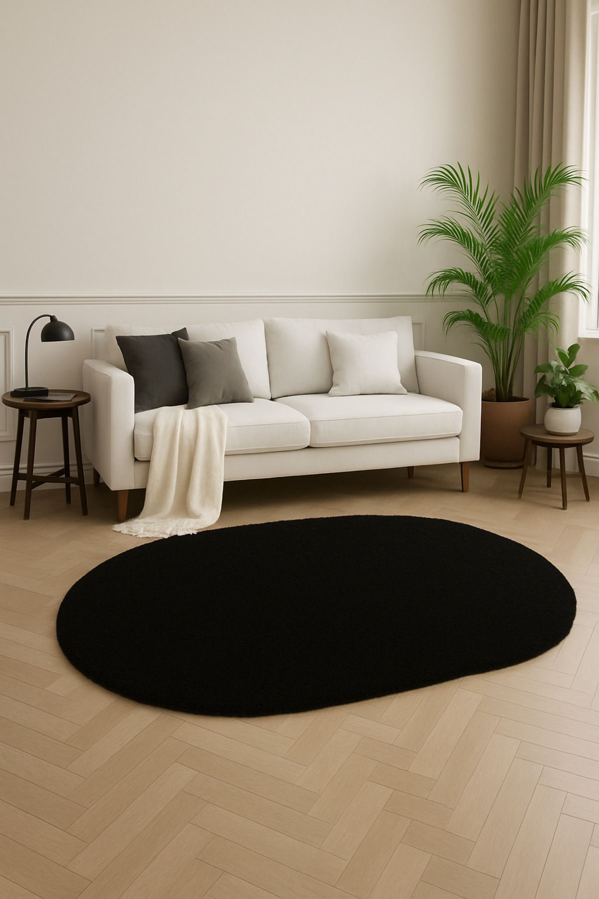 KEVLİNE Kevline Home Modern Kaymaz Taban Dekoratif Makinede Yıkanabilir Halı Yolluk