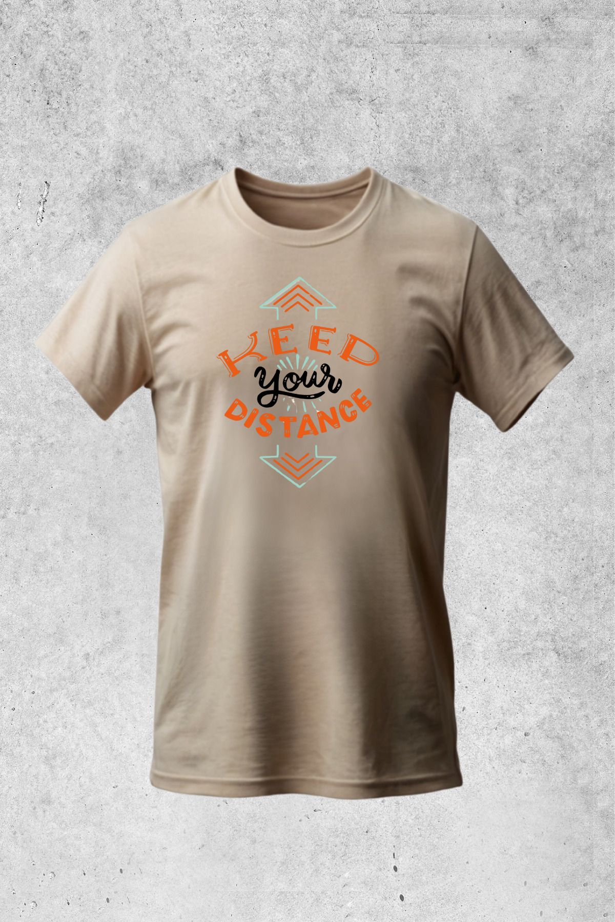 MOLICO BASİC unisex sıfır yaka kısa kollu KEED baskılı tshirt