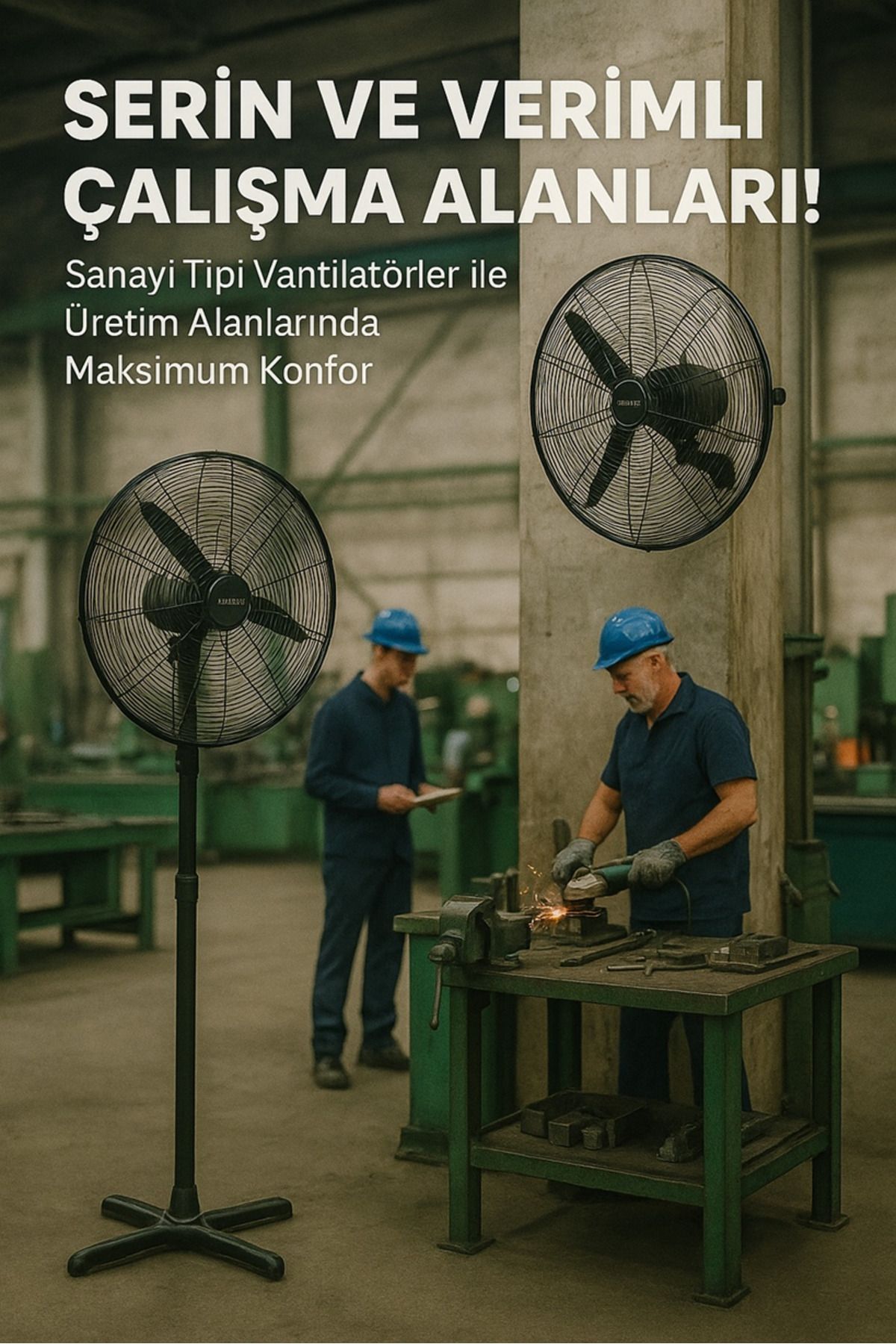 ATAK Endüstriyel Ayaklı Vantilatör 75 cm