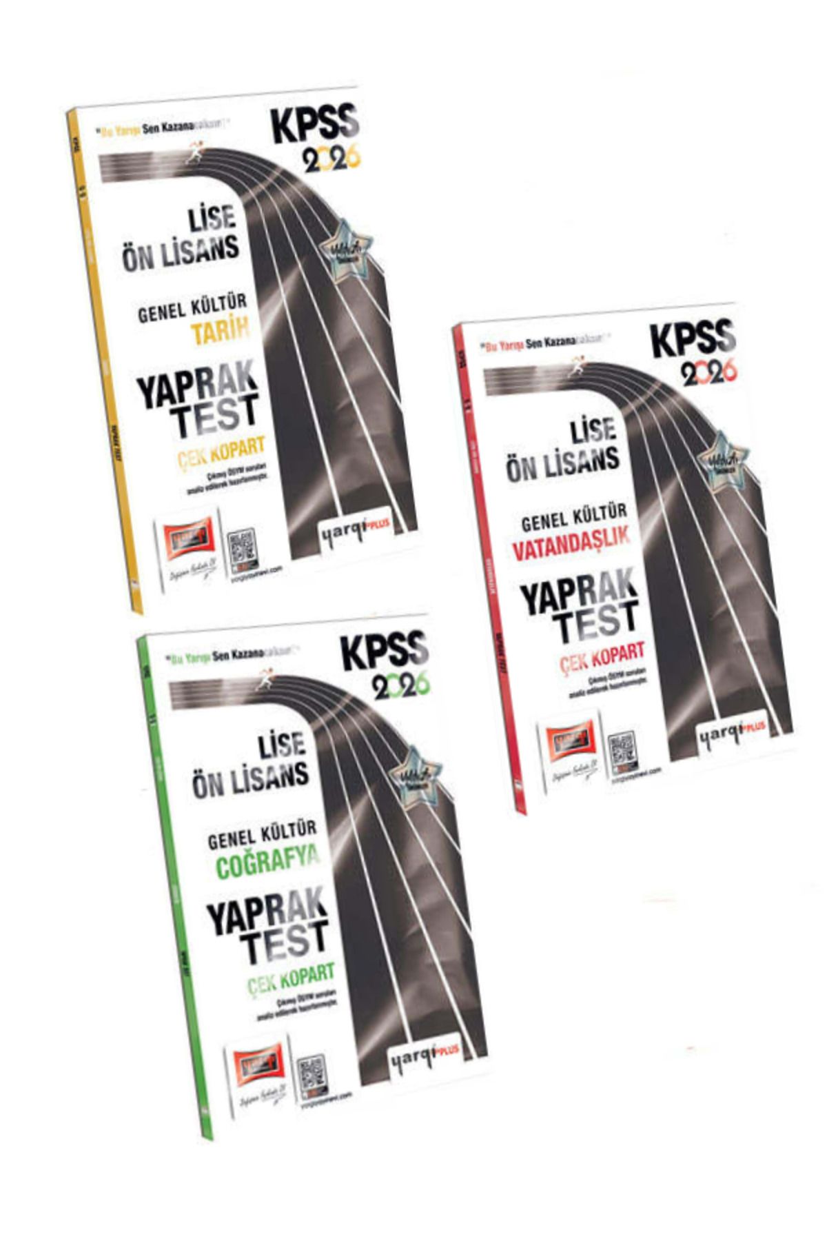 Yargı Yayınları 2026 KPSS Lise-Ön Lisans Genel Kültür Yaprak Test Seti (3 Kitap) Yargı Yayınları