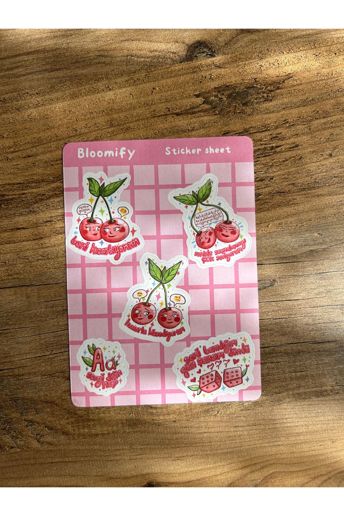 Bloomify 4’lü Sticker Sayfası Seti – Tatlı, Motive Edici ve Estetik Çıkartma Koleksiyonu