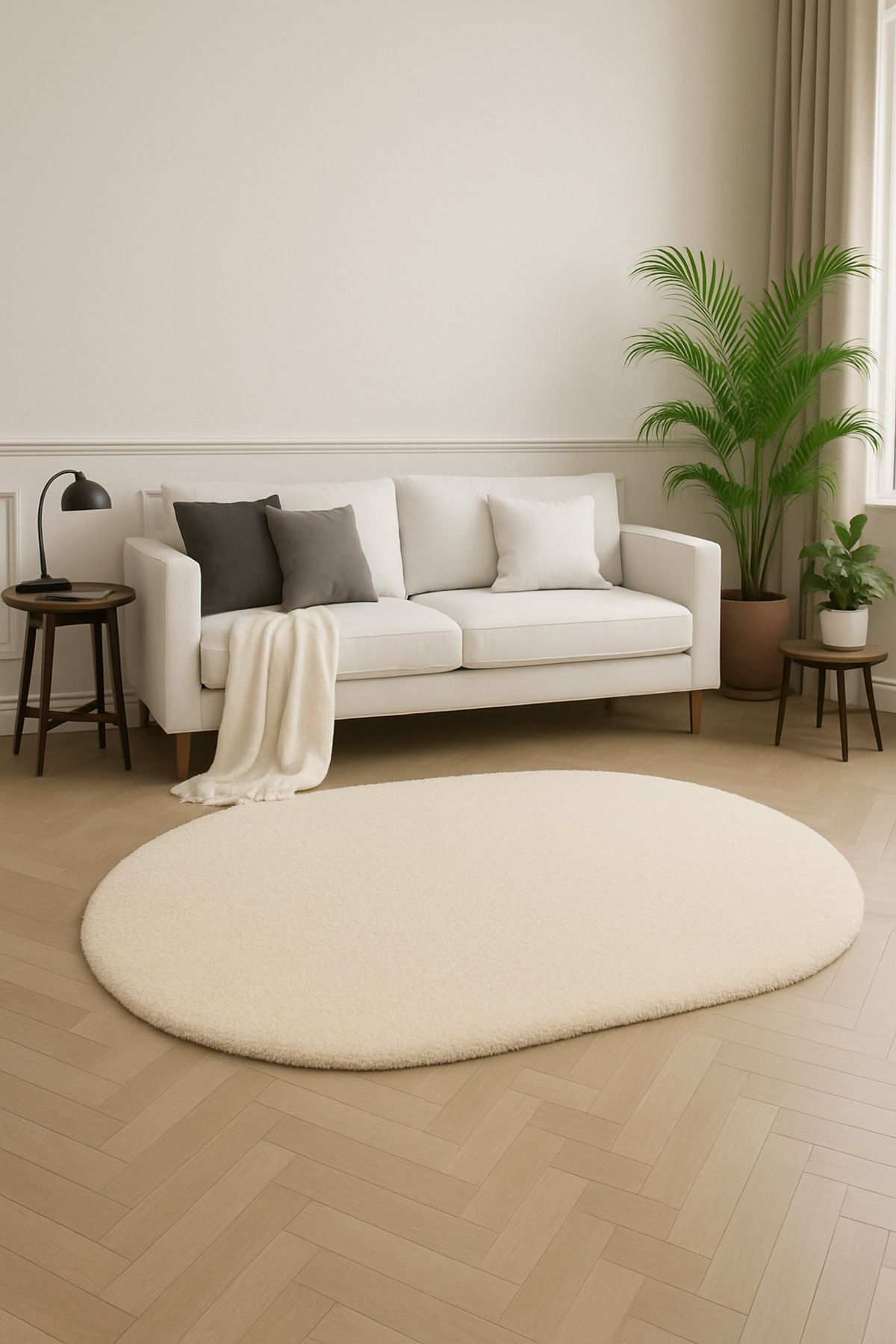 KEVLİNE Kevline Home Modern Kaymaz Taban Dekoratif Makinede Yıkanabilir Halı Yolluk