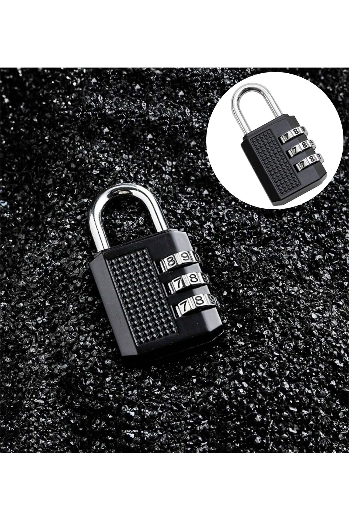 Boldy 20mm. Şifreli Valiz Kilidi - Seyahat Bavul Kilidi - Asma Kilit - Şifreli Seyahat Kilidi - Padlock