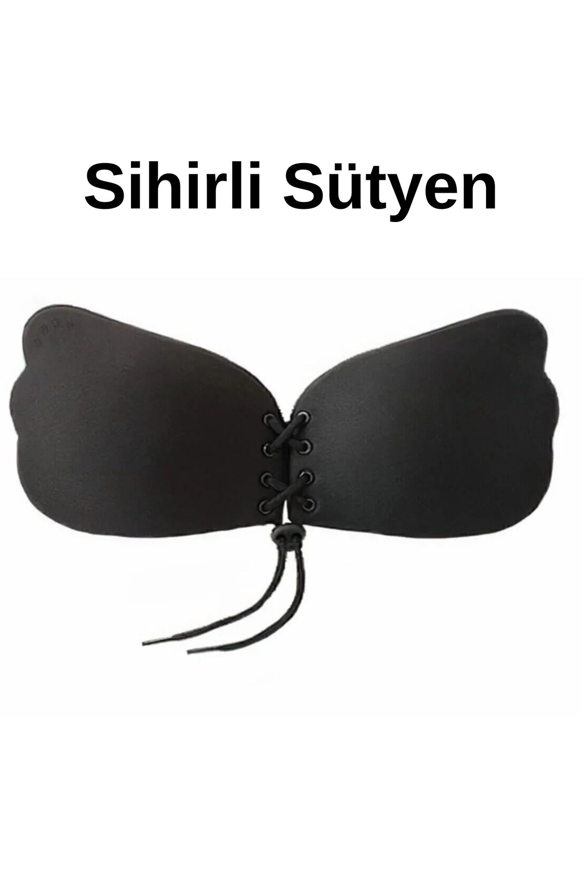 ARTUAL Kadın Straplez Yapışkanlı Silikonlu Askısız Kelebek Sütyen Önden Dolgunlaştırıcı Sihirli Arkasız