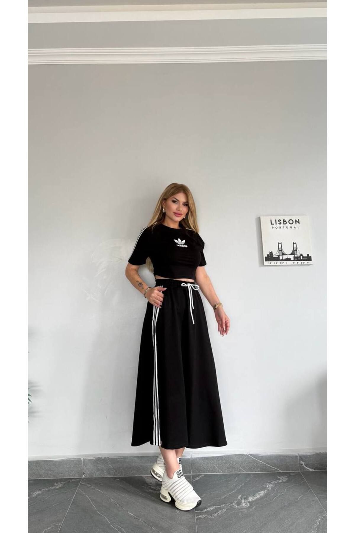 Bella Belluci Croplu Etekli Takım