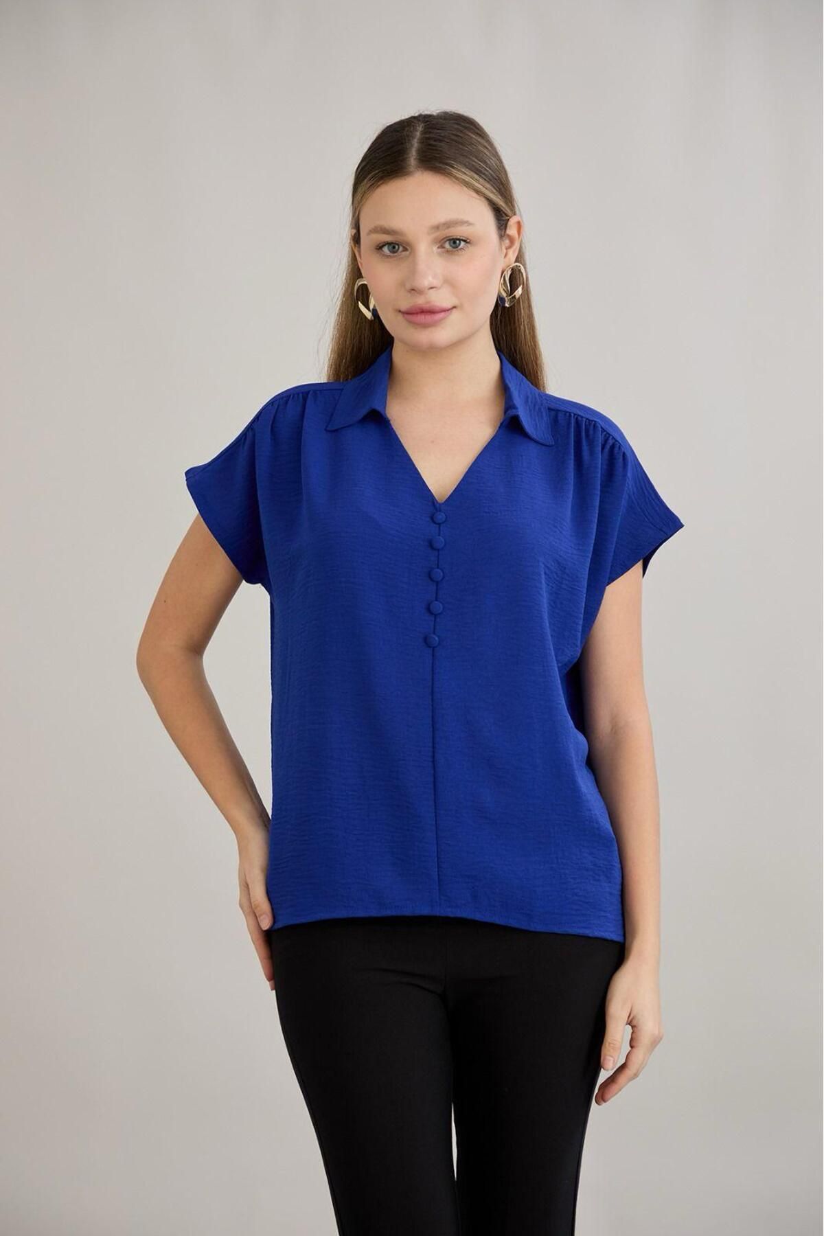 HOFY 1484 Top düğmeli bluz