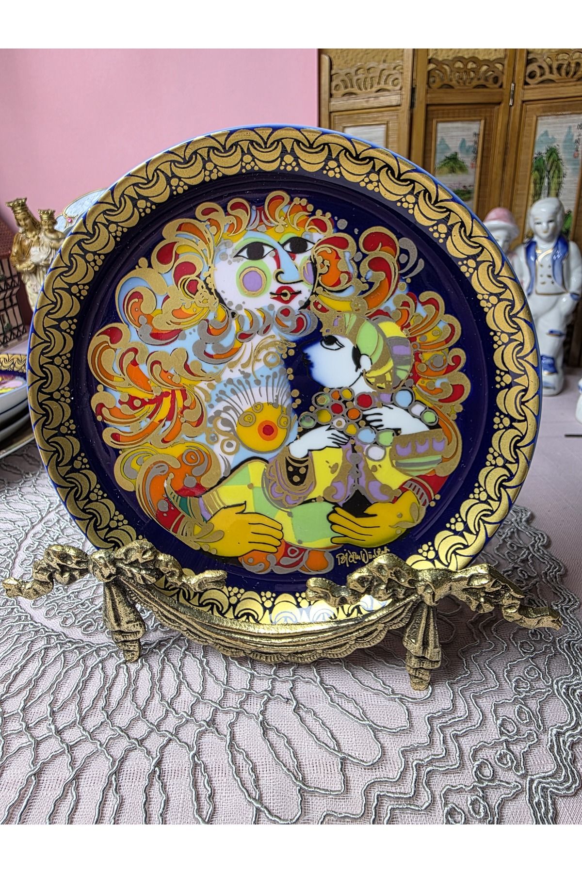 Rosenthal Porselen Aladdin Serisi Duvar Tabagı 18 cm