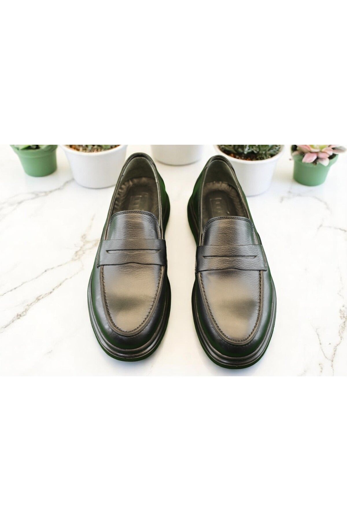 Philia Shoes Erkek Siyah Hakiki Deri Loafer Ayakkabı | Bağcıksız Konfor Klasik Model