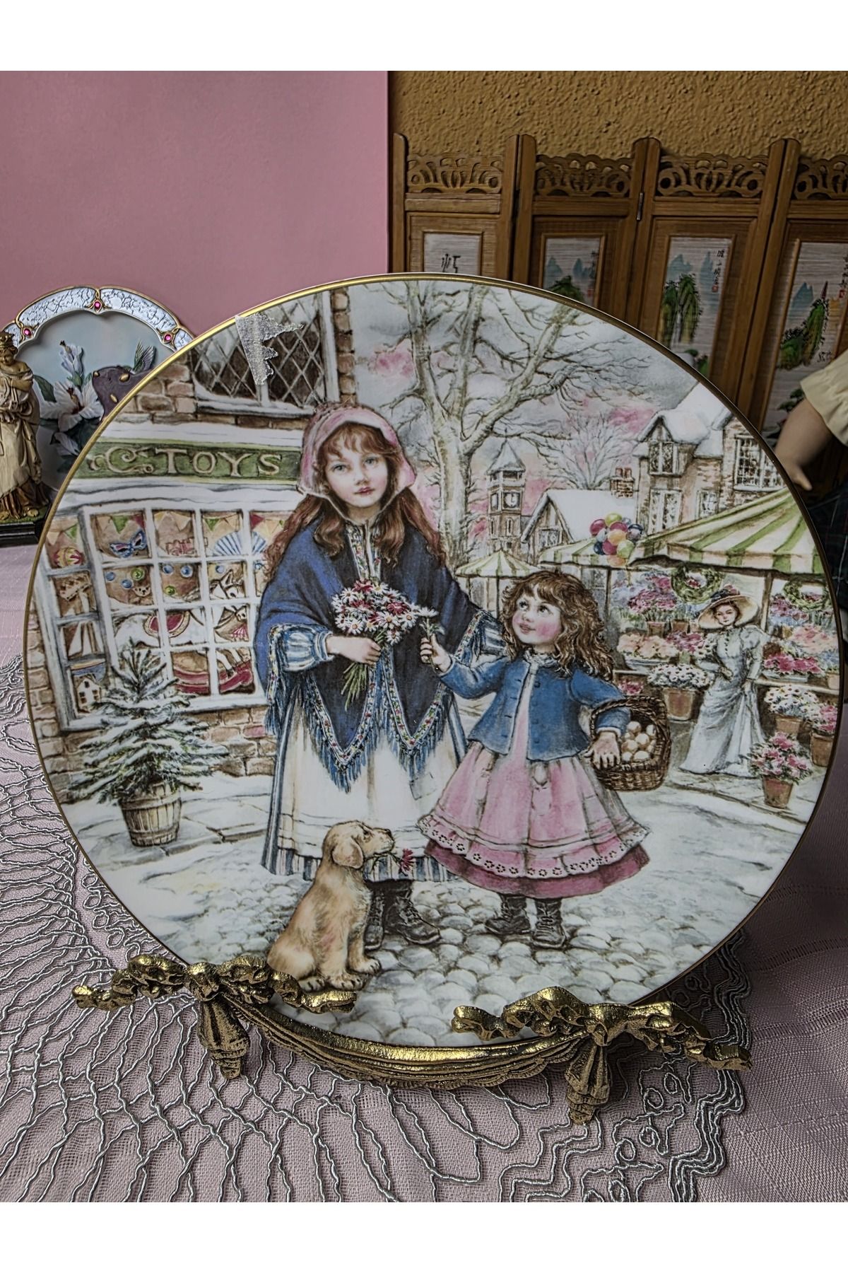 Kate Royal Wolcester Porselen hıkaye temalı Duvar Tabagı 26 cm