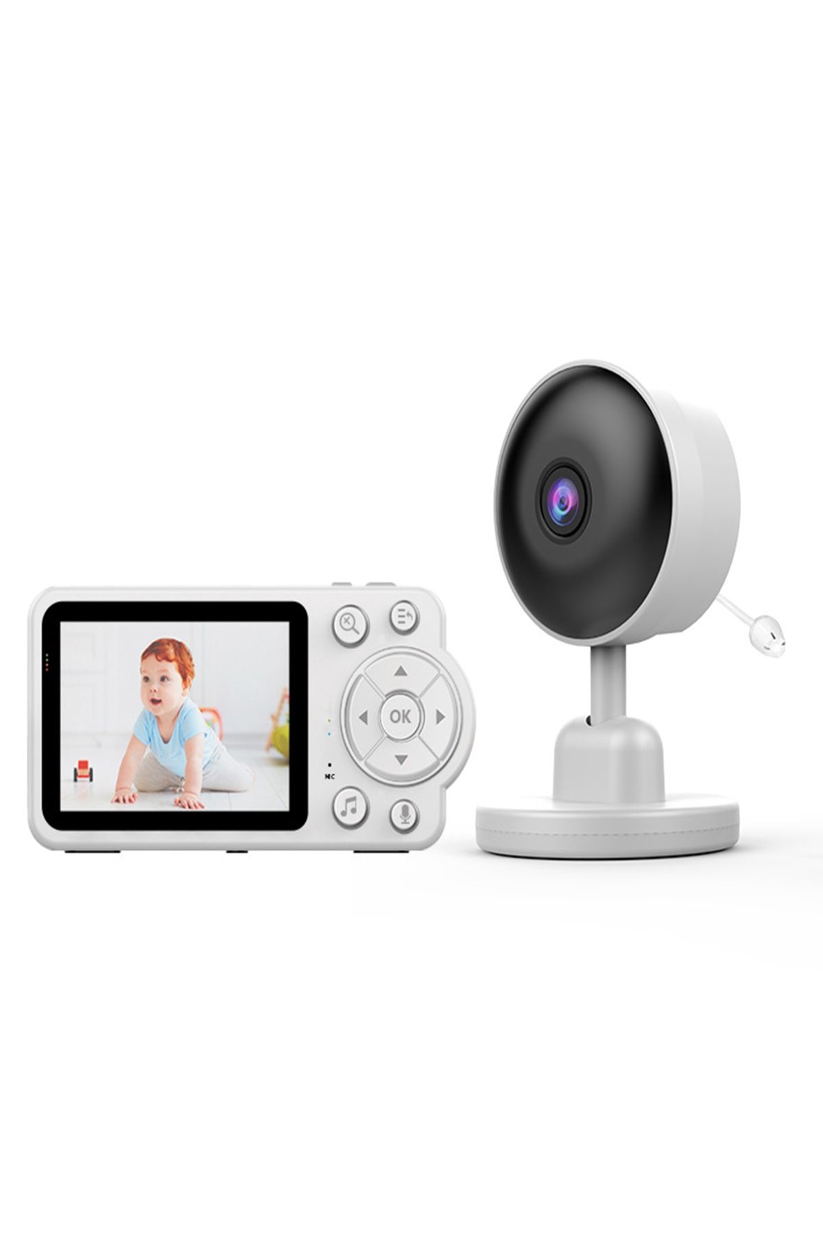 sharpdo-480P Smart HD Remote Baby Intercom Monitor, 2.8" Display, Vox Mode and Two-Way Intercom 2600mah 1