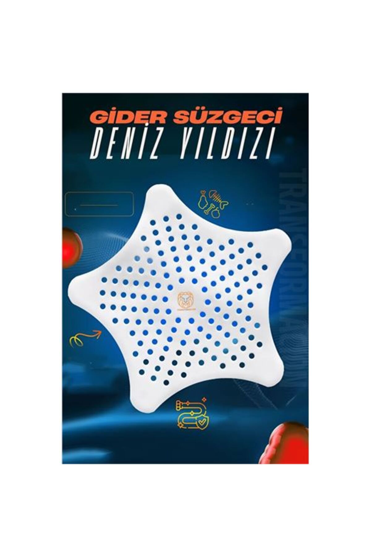 Skygo Vantuzlu Gider Süzgeci Lavabo Süzgeci Banyo Dış Süzgeci