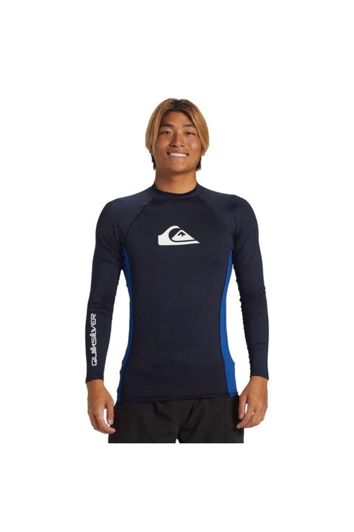 Quiksilver Erkek Lacivert Everyday Upf50 Comp Ls Tshirt Aqywr03142-ktp0