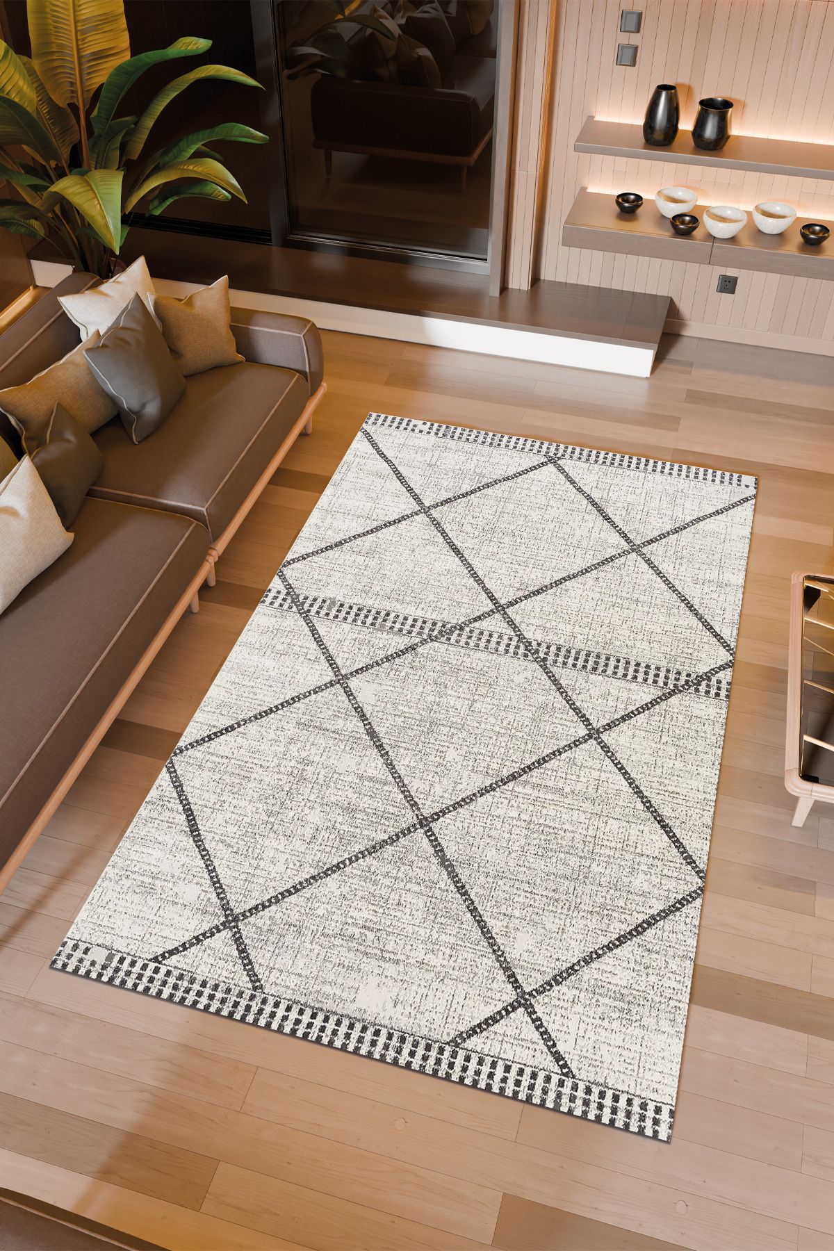 Halıcıoğlu home Dijital Baskı Makinede Yıkanabilir Kaymaz Taban Salon Halısı Yatak Odası Halısı & Yolluk Modelleri
