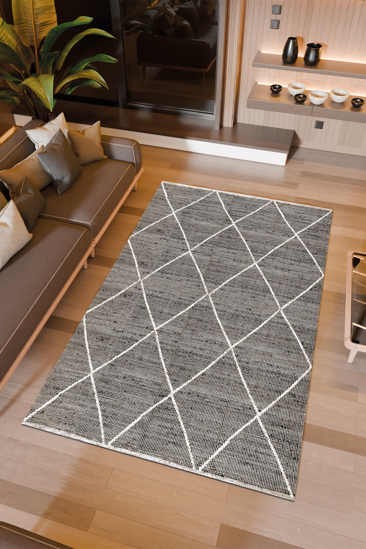 Halıcıoğlu home Dijital Baskı Makinede Yıkanabilir Kaymaz Taban Salon Halısı Yatak Odası Halısı & Yolluk Modelleri
