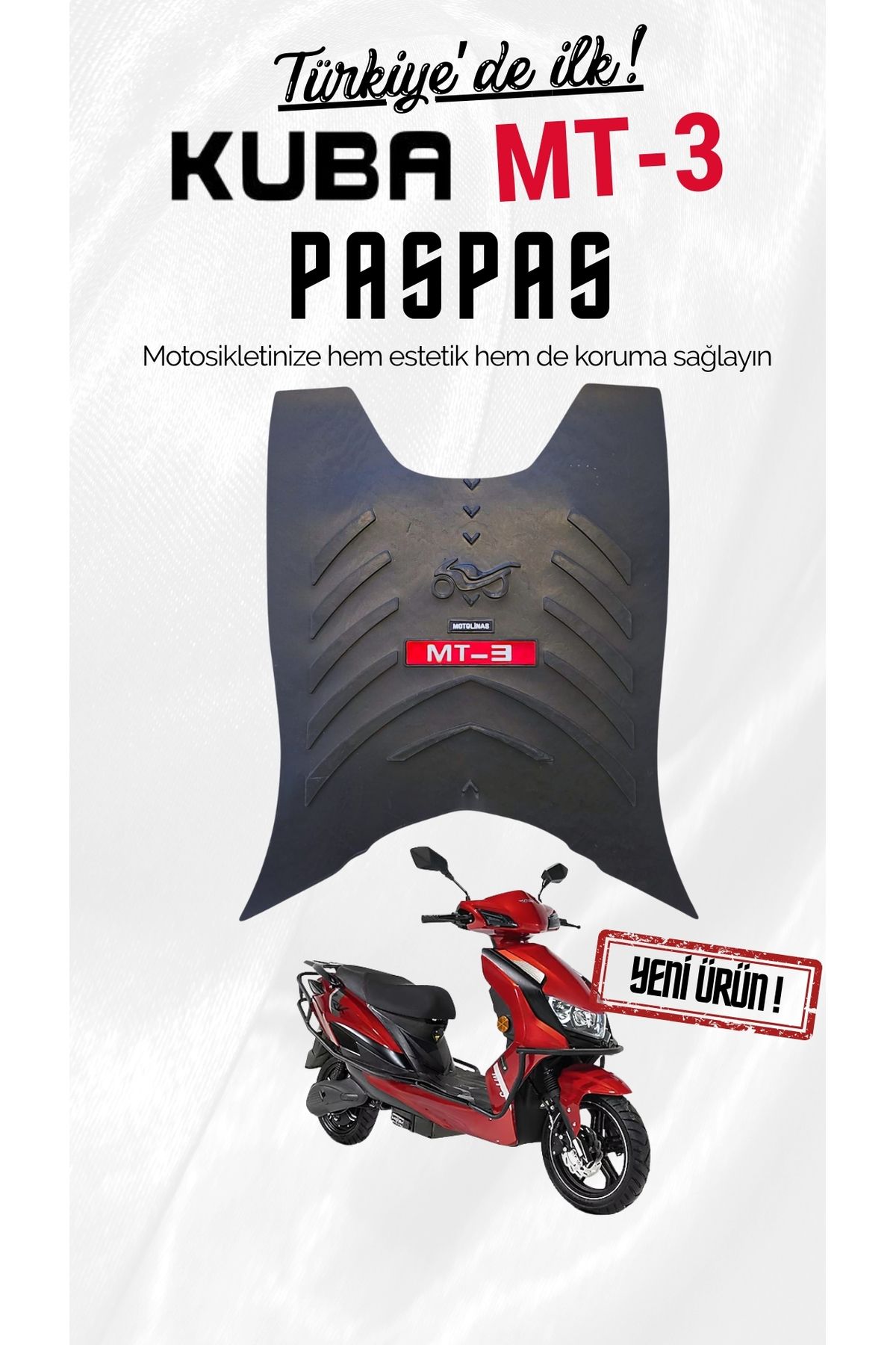 MOTOLİNAS RKS MT3 PASPAS TÜM MODELLER İÇİN UYUMLU KIRMIZI DETAY