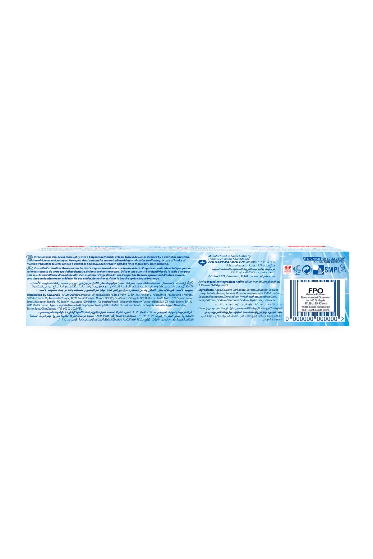 Colgate-Advanced White With Micro-Cleansing Crystal Toothpaste 125 ml 4