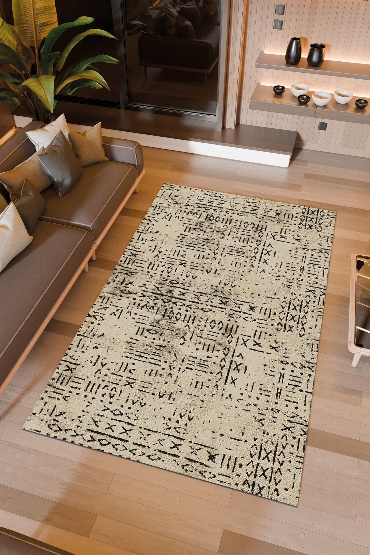 Halıcıoğlu home Dijital Baskı Makinede Yıkanabilir Kaymaz Taban Salon Halısı Yatak Odası Halısı & Yolluk Modelleri