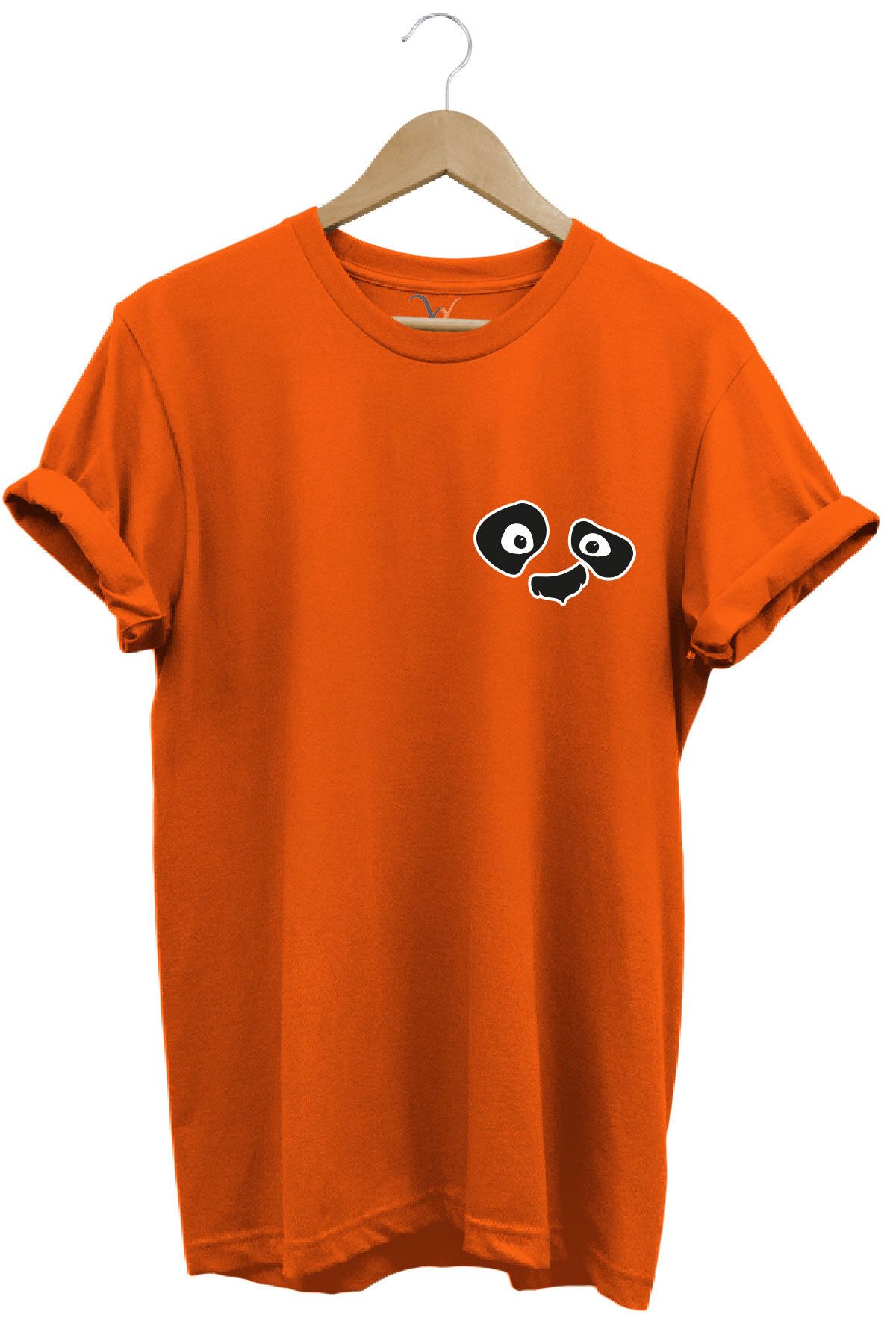 onsrawear Unisex Panda Yüksek Baskı Kaliteli %100 Pamuk Basic T-shirt